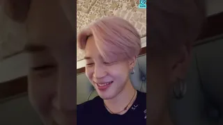 Jimin reacting to fan saying they can’t live without him