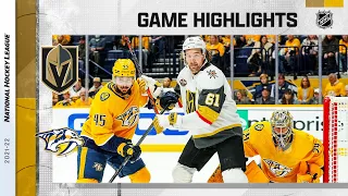 Golden Knights @ Predators 11/24/21 | NHL Highlights