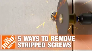 5 Easy Ways to Remove Stripped Screws | The Home Depot