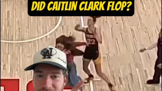 Caitlin Clark flops after contact with an Ohio State fan after Iowa’s loss. All time GOAT move