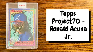 Topps Project70 Ronald Acuna Jr. by Alex Pardee - How Cool Is This Baseball Card?