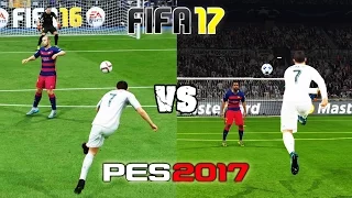 FIFA 17 vs. PES 17: Long Shots, Finesse Shots, Lobs