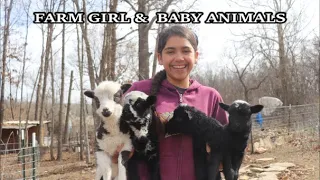 Farm Girl Makes BABY HOMESTEAD ANIMAL VIDEO