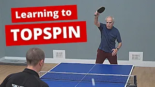 How to progress from drive to topspin (real coaching session with Stephen)