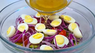 A salad that you eat and can't stop! It gets eaten right away! Delicious!