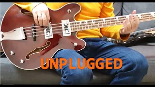 How loud is a semiacoustic bass unplugged