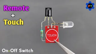 Smart Switch (Torch + Remote) On-Off | How To Make Remote Control Switch Using TTP-223 Module