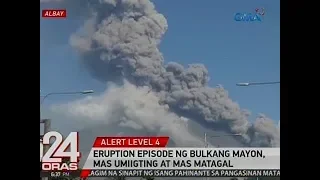 24 Oras: Eruption episode ng Bulkang Mayon, mas umiigting at mas matagal