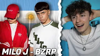 BRITISH GUY LISTENS TO MILO J FOR FIRST TIME | BZRP MUSIC SESSION #57 | ARGENTINA RAP | TWReactz