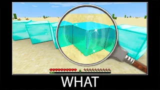 Minecraft wait what meme part 254 realistic Diamond blocks