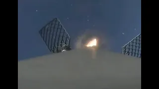 Rocket view of FALCON 9 first stage landing on a droneship