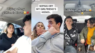Wiping Off Girlfriend Kiss Prank Tiktok Compilation