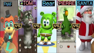 FNAF 🆚️ TOM 🆚️ Gumibear 🆚️ PIERRE 🆚️ SANTA.  🎶 Who Is Best ?