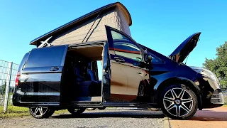 Mercedes-Benz V-klasse Reisemobile. Мерседес V класс для путешествий co спальный местом.