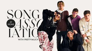 PRETTYMUCH Sings Summer Walker, Frank Ocean and "Open Arms'' in a Game of Song Association | ELLE