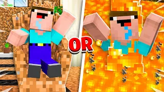 Noob1234 vs EXTREME Minecraft Would You Rather!