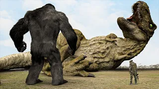 Best REALISTIC T-Rex Movie (2023) | King Kong Vs Rexy | Jurassic Park Fan-Made Film | Teddy Chase