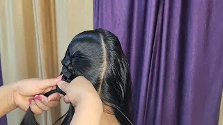 Double Braid Hairstyle On Oily Hair  || Doorway to Beauty