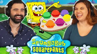 We Watched SPONGEBOB SEASON 2 EPISODE 5 AND 6 For the FIRST TIME!! PRETTY PATTIES & SQUIDVILLE