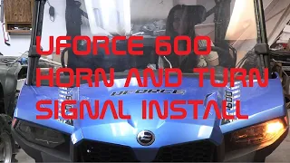 CF Moto Uforce 600 Horn and Turn Signal install