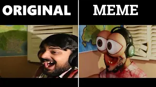 mutahar laugh in hd 60 frames per second ORIGINAL VS MEME