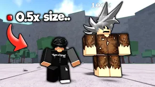 Testing Every Finisher with 0.5x SIZE in Roblox The Strongest Battlegrounds...