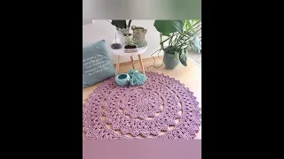 most beautiful hand knitted carpet designs|crochet work pattern