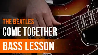 The Beatles - 'Come Together' Full Song Tutorial for Bass