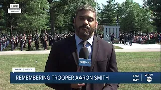 Fallen ISP Trooper Aaron Smith receives final honors at Crown Hill Cemetery