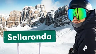 Eine Skirunde für Jeden: Sellaronda (55 km) in Südtirol Skifahren