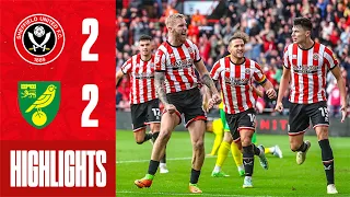 Sheffield United 2-2 Norwich |  EFL Championship Highlights | McBurnie Goal & Davies Penalty Save 🔥