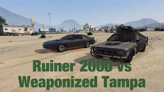 Weaponized Tampa vs Ruiner 2000 - GTA 5 ONLINE