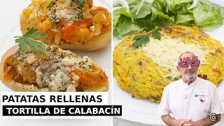 PATATAS RELLENAS de surimi y TORTILLA de CALABACÍN con Karlos Arguiñano