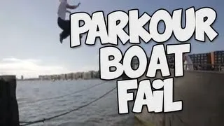 EPIC Parkour Boat Fail