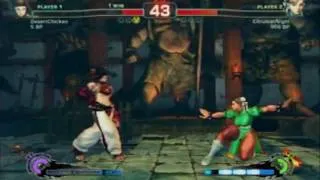 Super Street Fighter IV (PS3) -- Friend Battle Session 4 (Part 2/12) Juri vs Chun-Li