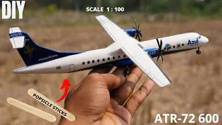How I built ATR-72 Azul Airlines using only ice sticks