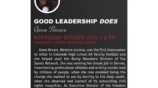 Western What Is Leadership? Speaker Series - Gwen Brown (Oct. 29, 2014)