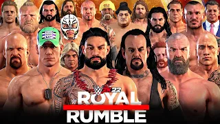 I Put Every Royal Rumble Winner in Royal Rumble Match!