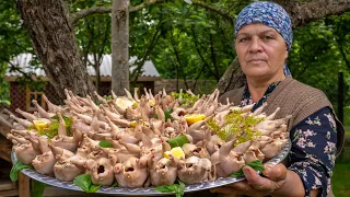 Cooking Marinated Quails on the Charcoal Grill