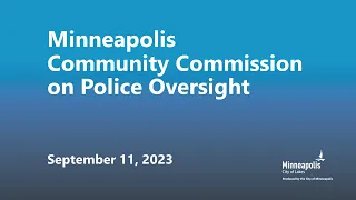 September 11, 2023 Community Commission on Police Oversight