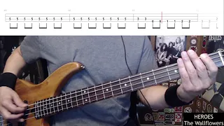 Heroes by The Wallflowers - Bass Cover with Tabs Play-Along