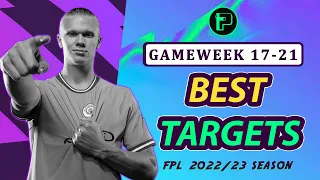 Best Players To Buy | BEST FIXTURES GW17-GW21 | Fantasy Premier League Tips 2022/23