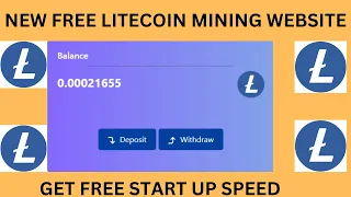 New Free Litecoin Mining Website | Free LTC Mining Site | Free Cloud Mining