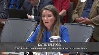 Katie Telford testifies on foreign interference at parliamentary committee | FULL VIDEO