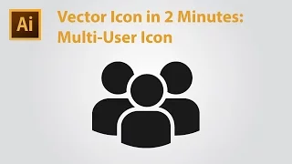 Vector Icon in 2 Minutes - Multi-User Icon