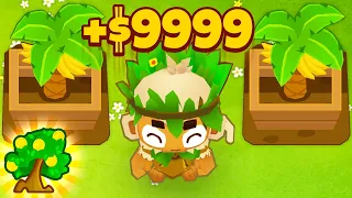 The Most OVERPOWERED Ability! | *NO MODS* | Druid Jungle's Bounty Max Income in BTD 6!