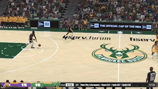 NBA 2K24: Miwaukee Bucks vs. Los Angeles Lakers