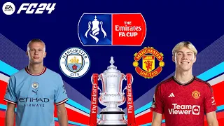 FC 24 | Manchester City vs Manchester United - The Emirates FA Cup Final 2024 - PS5™ Full Gameplay