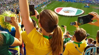 MEXICO Vs. BRAZIL. National anthems Samara 2 july 2018 Russia World Cup
