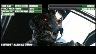Avengers Age Of Ultron Final Battle with healthbars 2/2